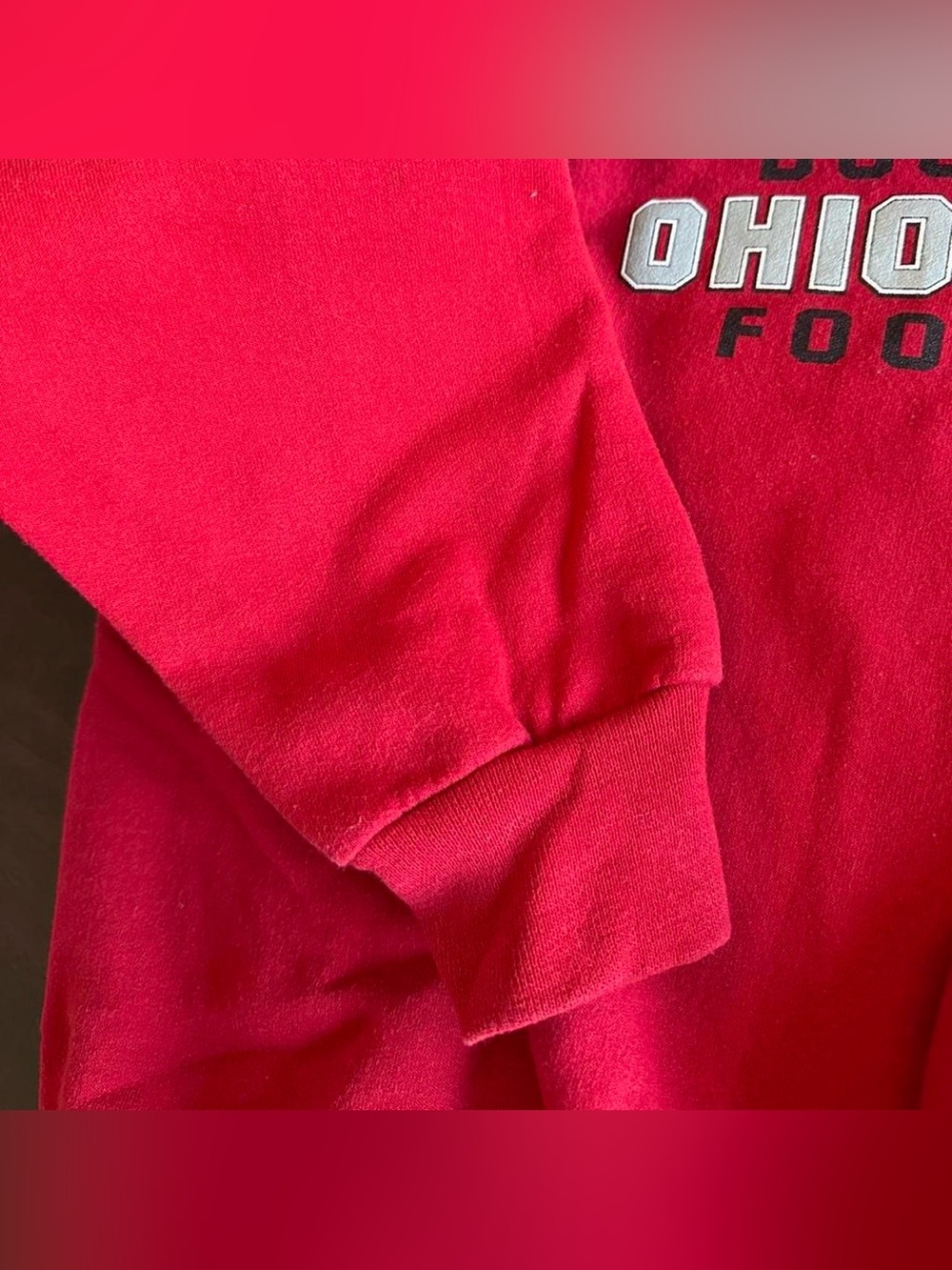 Vintage 2002 Ohio State Buckeyes National Champions Sweatshirt Men’s Large Red - Picture 5 of 7